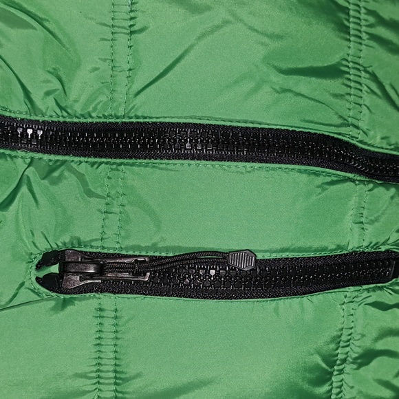 NWT Green w/Black fur Hood Coat SZ XL Perfect for St. PATTY'S DAY - Picture 2 of 5